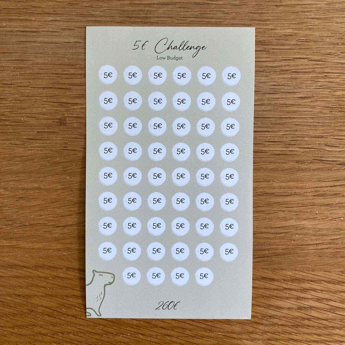 Die 5€-Challenge Low Budget