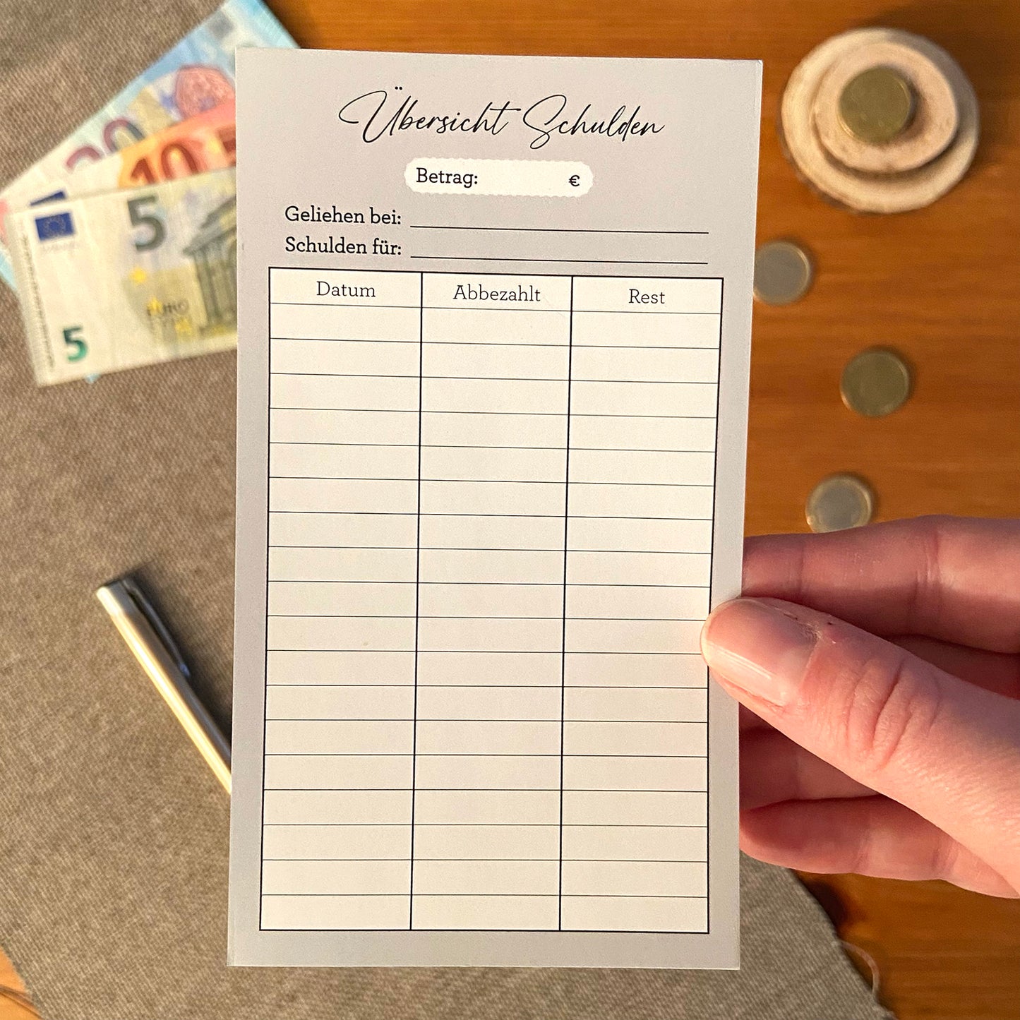 Die Schulden Übersicht